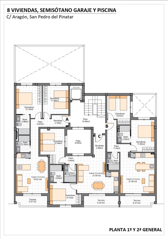 Huoneisto Lo Pagan, Murcia, Espanja 2 makuuhuonetta, 73 m2 No. 197224