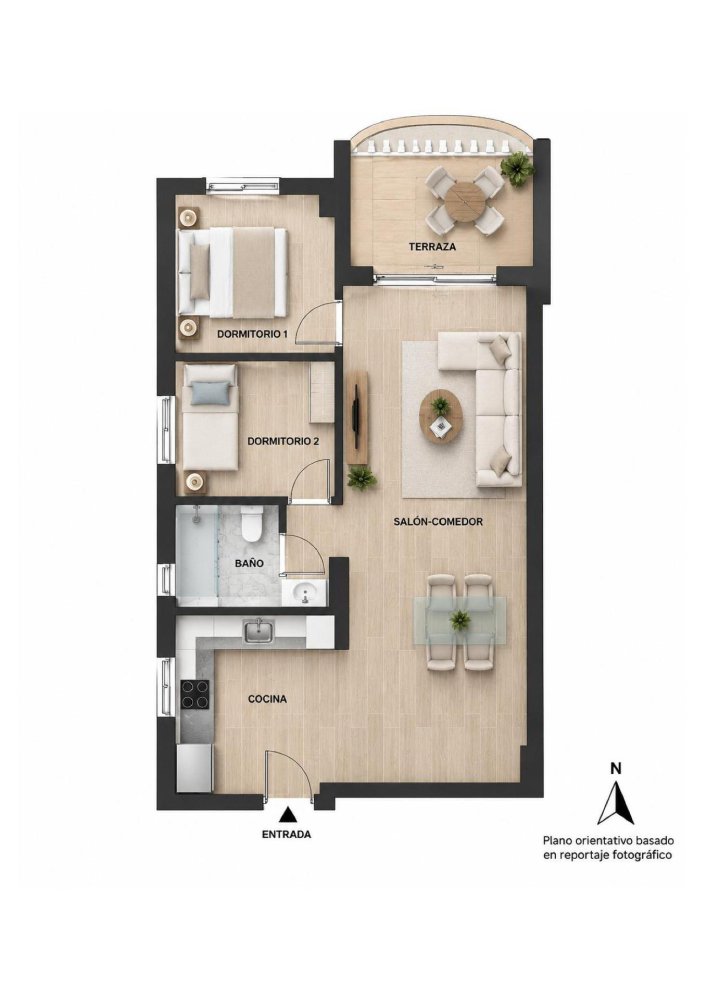 Wohnung in Torrevieja, Alicante, Spanien 2 Schlafzimmer, 65 m2 Nr. 197351