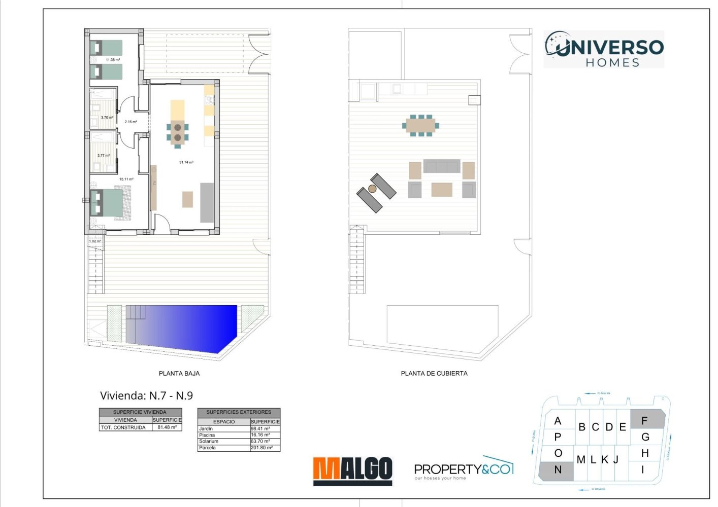 Villa in Roldan, Murcia, Spain 2 bedrooms, 82 sq.m. No. 199757