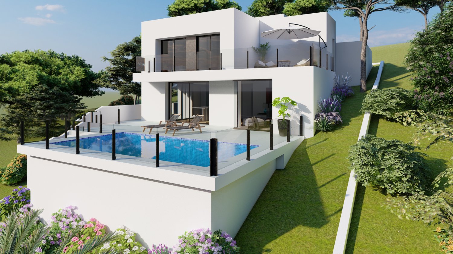 Huvila Benitachell, Alicante, Espanja 2 makuuhuonetta, 143 m2 No. 199058
