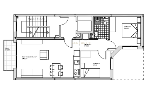 Appartamento a Sabadell, Barcelona, Spagna 56 mq. N° 199207