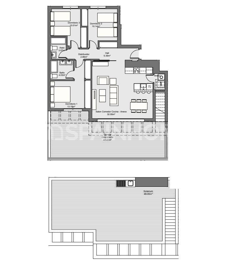 Dzīvoklis Torremolinos, Malaga, Spānijā 2 istabas, 79 m2 Nr. 144238