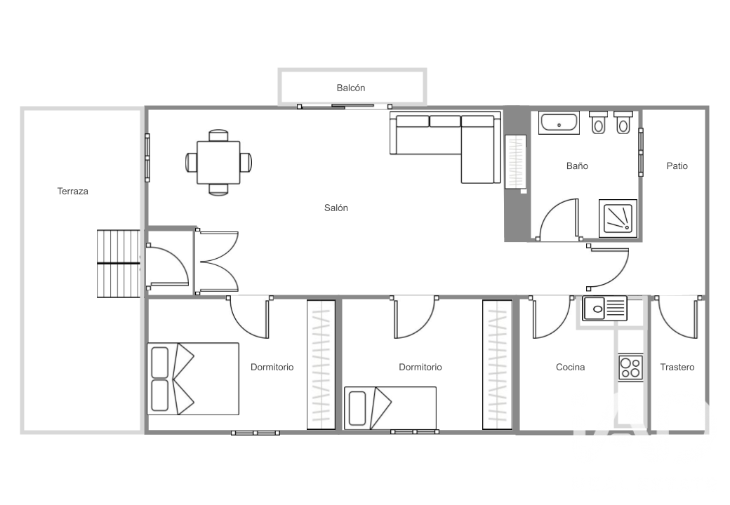 Villa Minas de Riotinto, Huelva, Spānijā 2 istabas, 87 m2 Nr. 197870