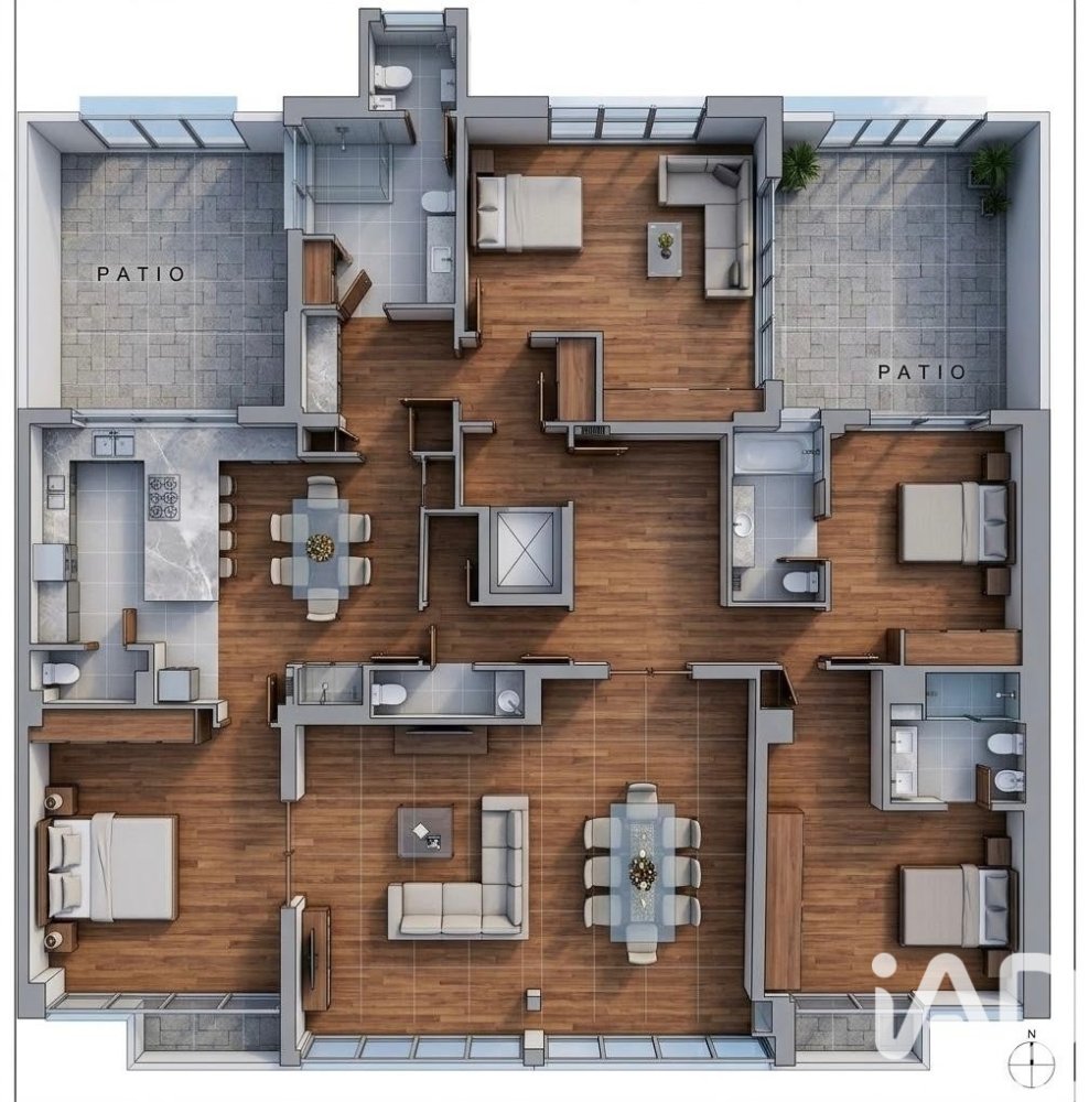Dzīvoklis Madrid, Spānijā 4 istabas, 220 m2 Nr. 197691