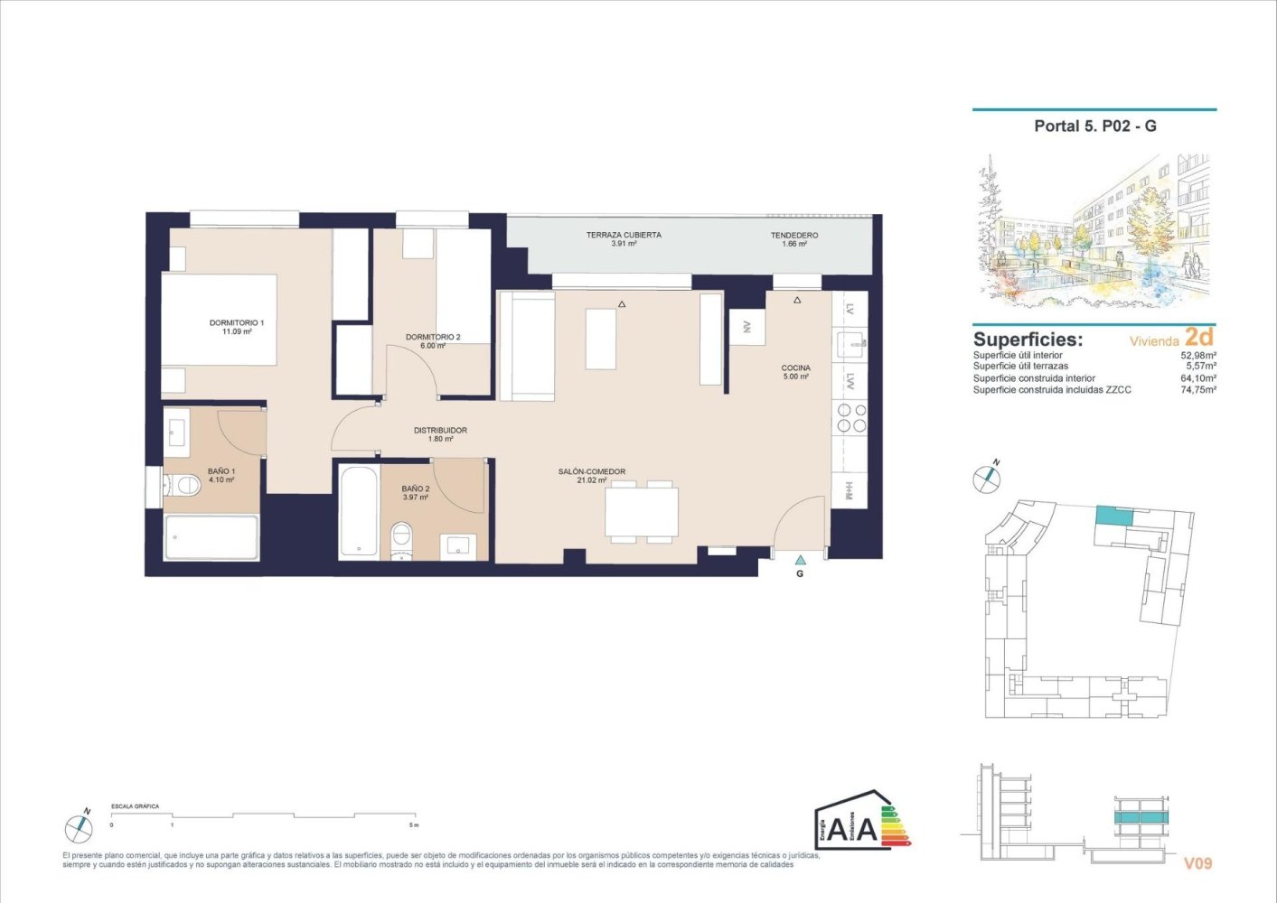 Apartament w Alicante, Hiszpania 2 sypialnie, 74 mkw. nr 199852