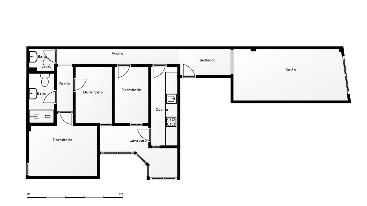Apartment in Barcelona, Spain 3 bedrooms, 81 sq.m. No. 199623
