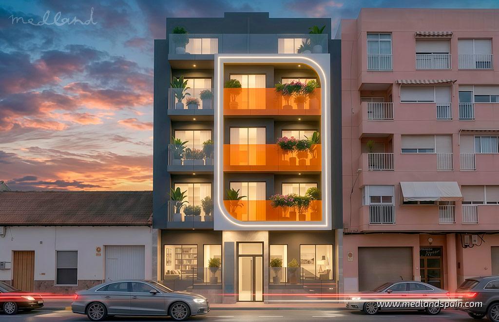 Apartament w Guardamar del Segura, Alicante, Hiszpania 2 sypialnie, 75 mkw. nr 197646