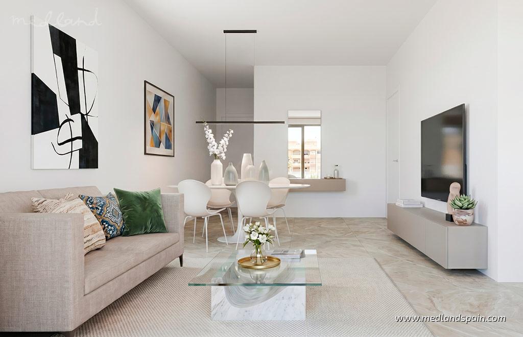 Apartament w Guardamar del Segura, Alicante, Hiszpania 2 sypialnie, 75 mkw. nr 197646