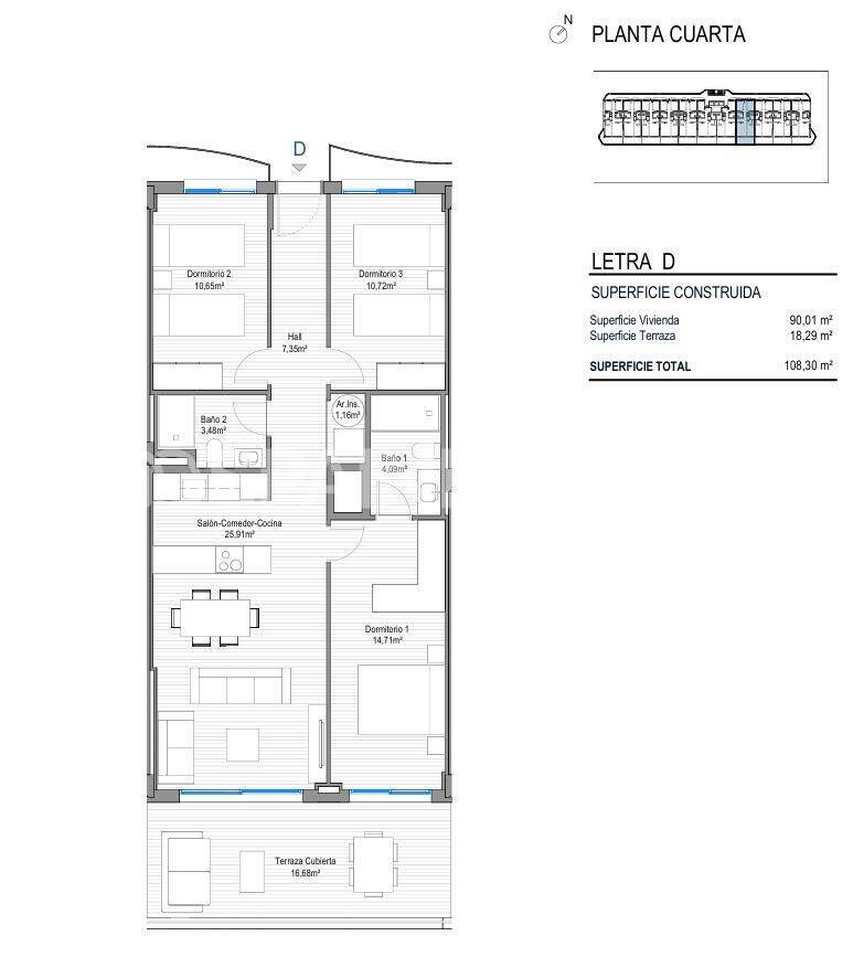 Apartment à Fuengirola, Malaga, Espagne 3 chambres, 90 m2 No. 191672