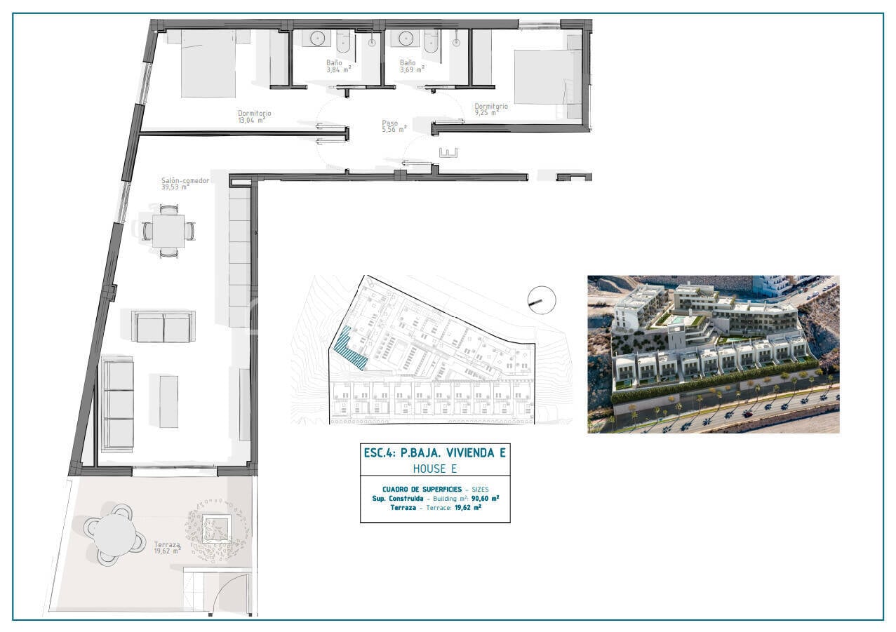 Kattohuoneisto Aguilas, Murcia, Espanja 2 makuuhuonetta, 78 m2 No. 121086