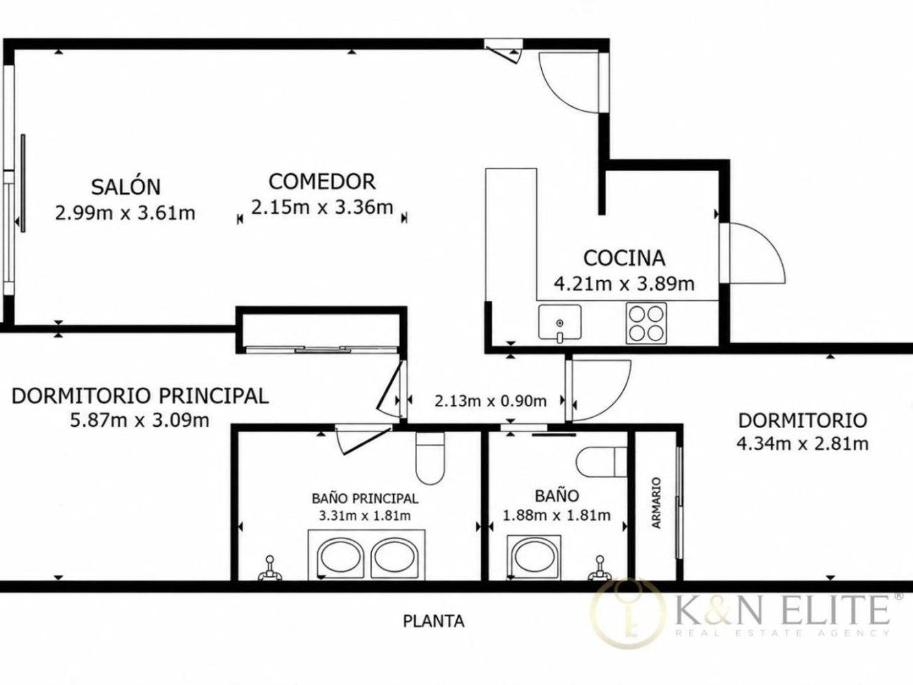Apartament w Benidorm, Alicante, Hiszpania 2 sypialnie, 100 mkw. nr 197959