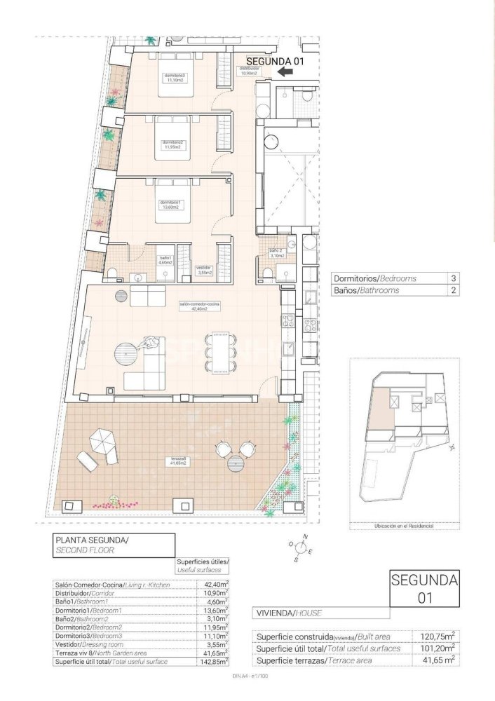 Apartament w Alicante, Hiszpania 2 sypialnie, 83 mkw. nr 120649