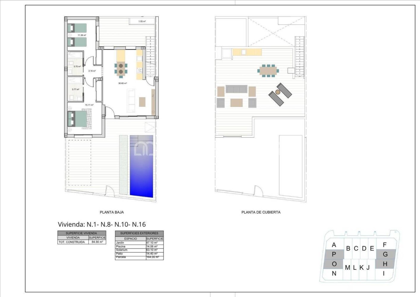 Willa w Torre-Pacheco, Murcia, Hiszpania 2 sypialnie, 84 mkw. nr 199632
