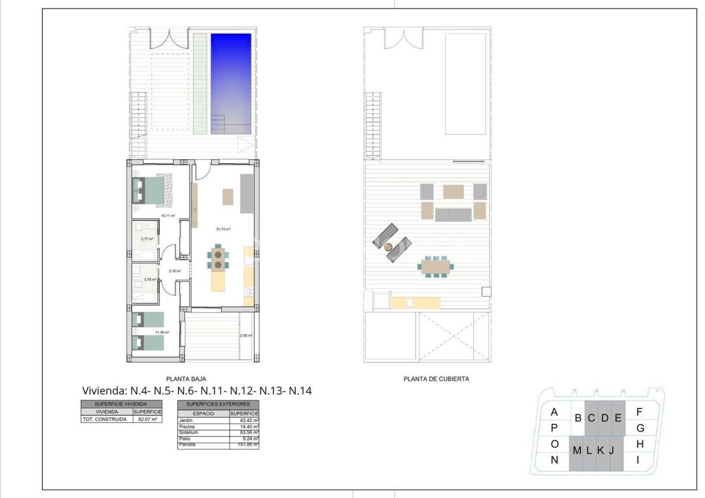 Willa w Torre-Pacheco, Murcia, Hiszpania 2 sypialnie, 84 mkw. nr 199632