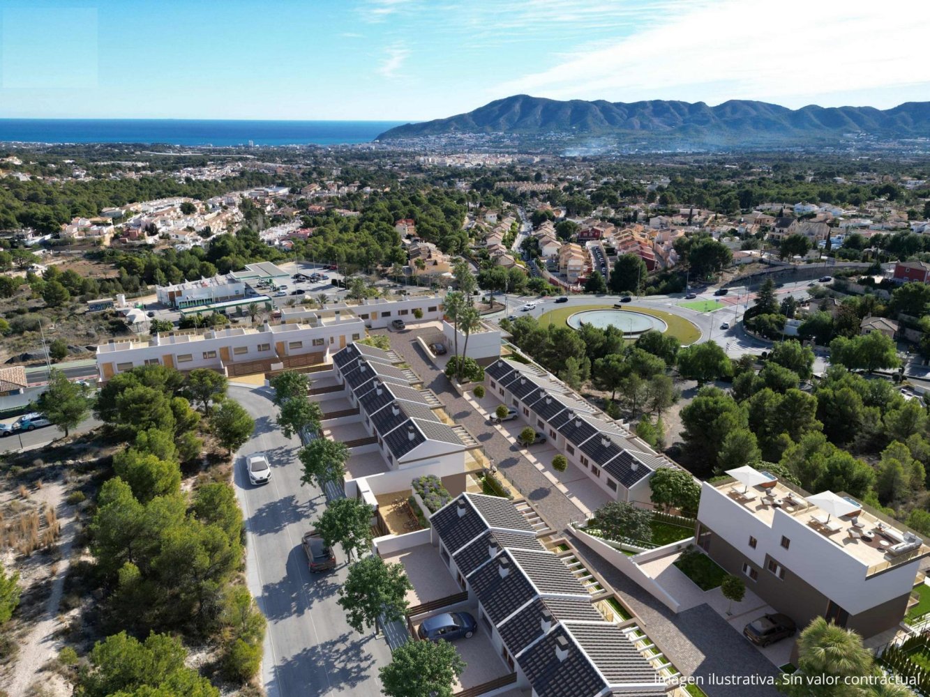 Villetta a schiera a La Nucia, Alicante, Spagna 4 camere da letto, 169 mq. N° 197487