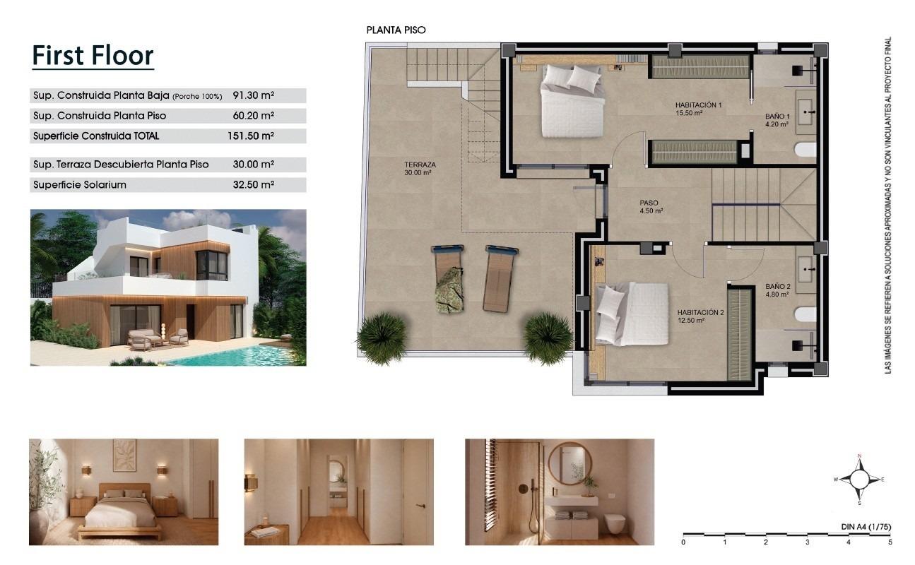 Villa à Vistabella, Alicante, Espagne 3 chambres, 152 m2 No. 199006