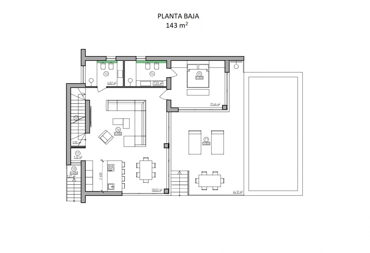 Villa a La Zenia, Alicante, Spagna 4 camere da letto, 333 mq. N° 198531