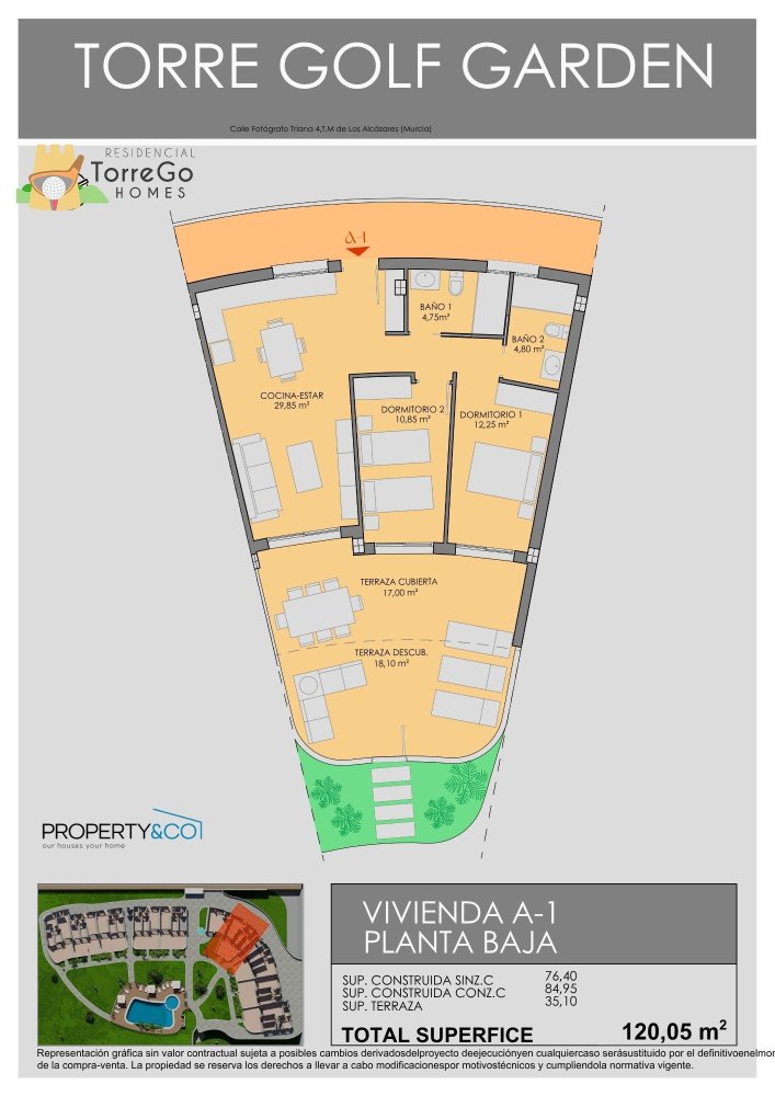 Huoneisto Los Alcazares, Murcia, Espanja 3 makuuhuonetta, 86 m2 No. 197276