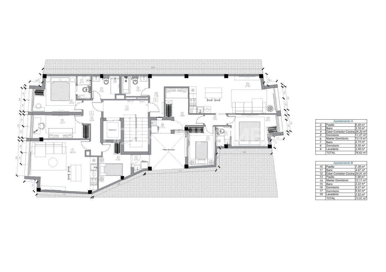 Penthouse in Villajoyosa, Alicante, Spain 3 bedrooms, 75 sq.m. No. 198076