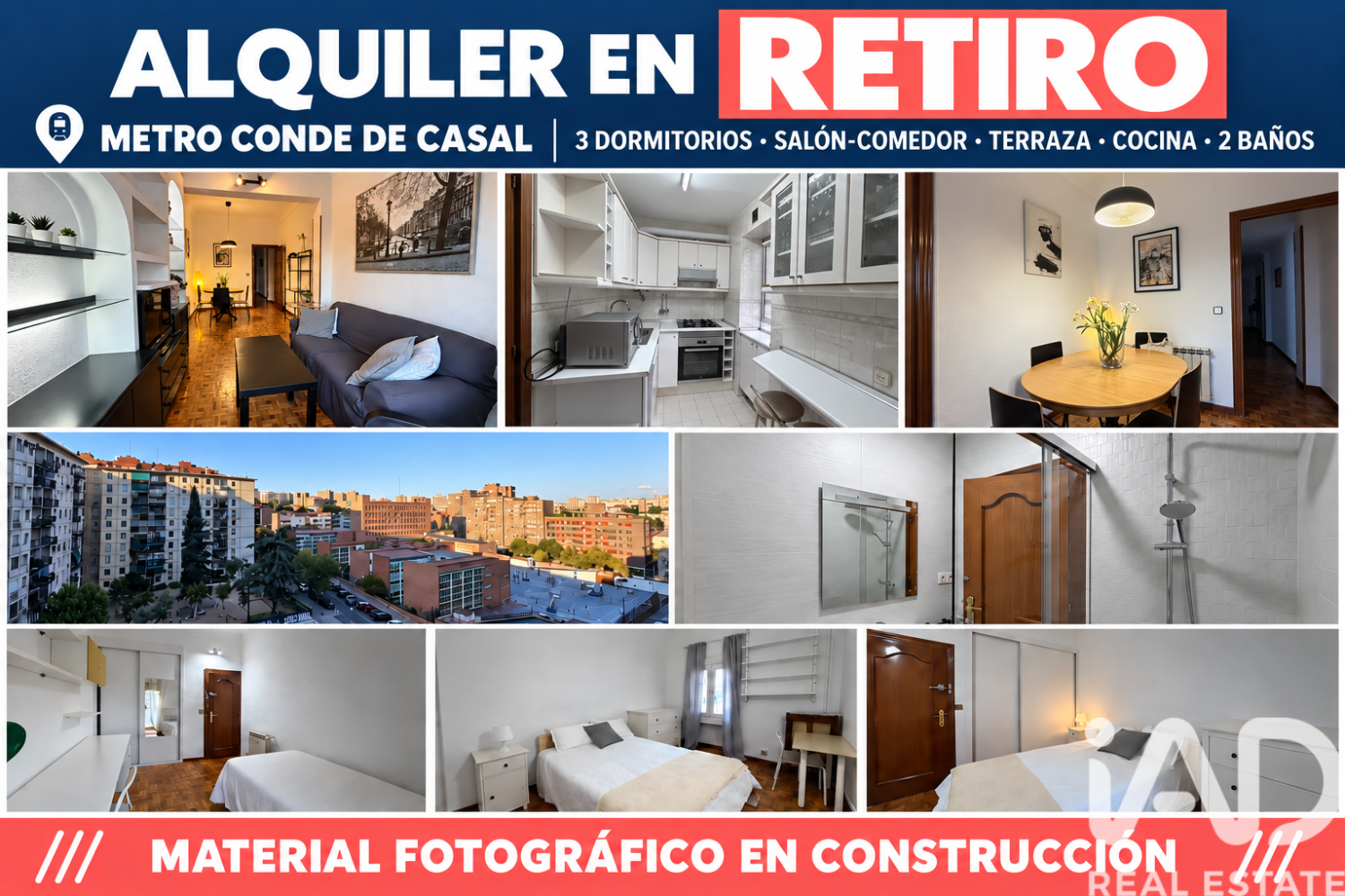 Dzīvoklis Madrid, Spānijā 3 istabas, 90 m2 Nr. 197701
