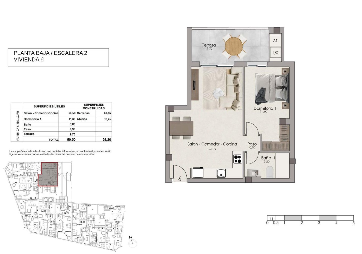 Dzīvoklis Santa Pola, Alicante, Spānijā 1 istaba, 59 m2 Nr. 199121