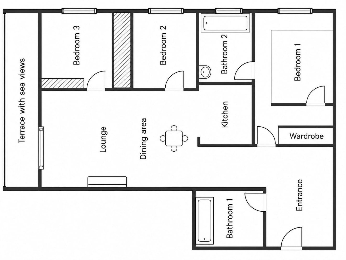 Apartment in Torrevieja, Alicante, Spain 3 bedrooms, 81 sq.m. No. 197435