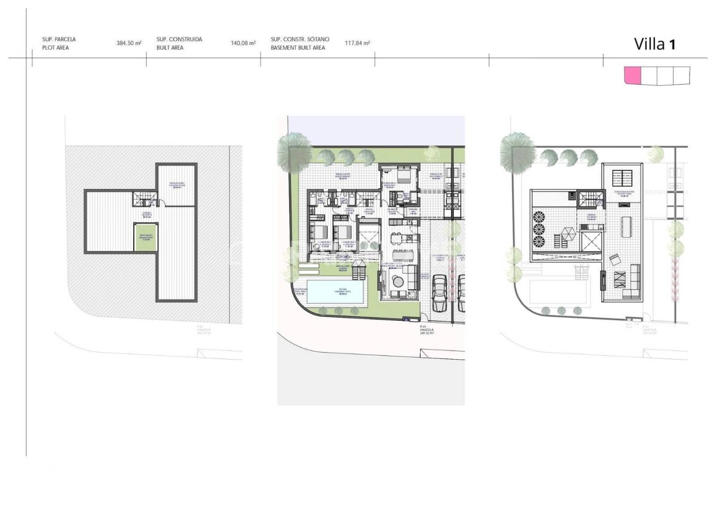 Villa in Torre-Pacheco, Murcia, Spanien 3 Schlafzimmer, 140 m2 Nr. 121022