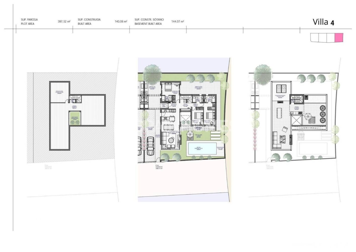 Villa in Torre-Pacheco, Murcia, Spanien 3 Schlafzimmer, 140 m2 Nr. 121022
