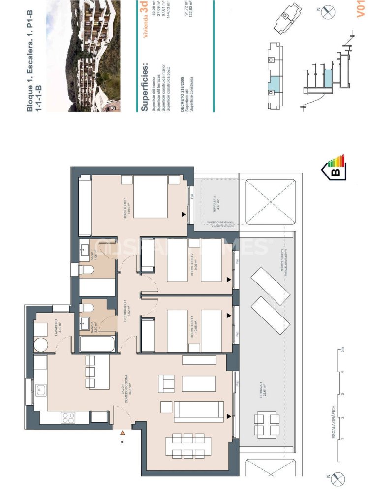 Apartment à Rincon de la Victoria, Malaga, Espagne 3 chambres, 83 m2 No. 197128
