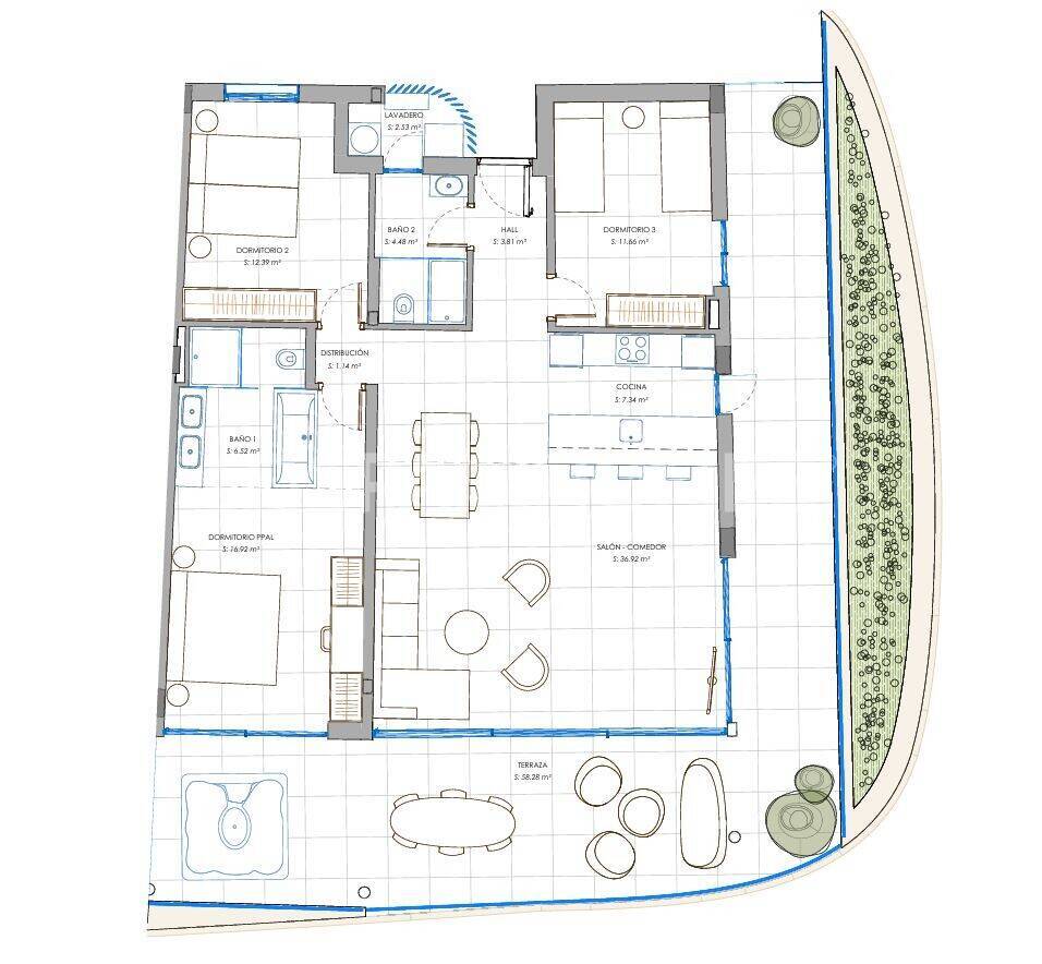 Dzīvoklis Fuengirola, Malaga, Spānijā 3 istabas, 103 m2 Nr. 198067