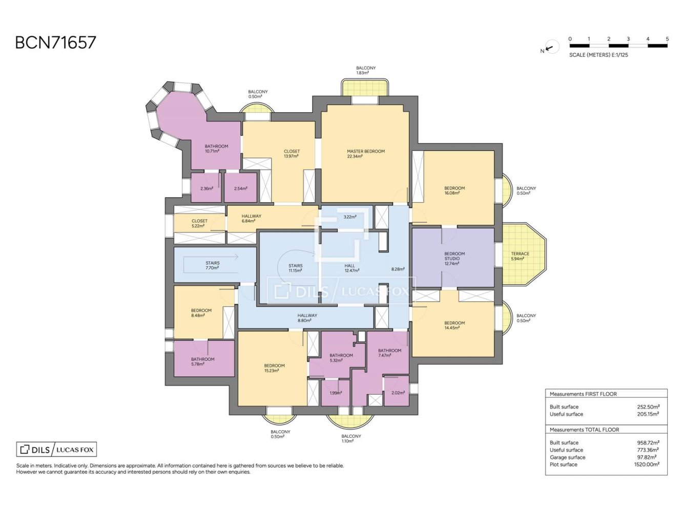 Huvila Barcelona, Espanja 6 makuuhuonetta, 1150 m2 No. 193685