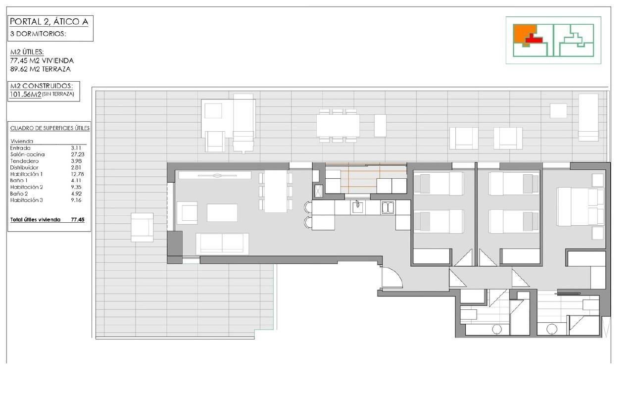 Dzīvoklis Javea, Alicante, Spānijā 3 istabas, 101 m2 Nr. 197170