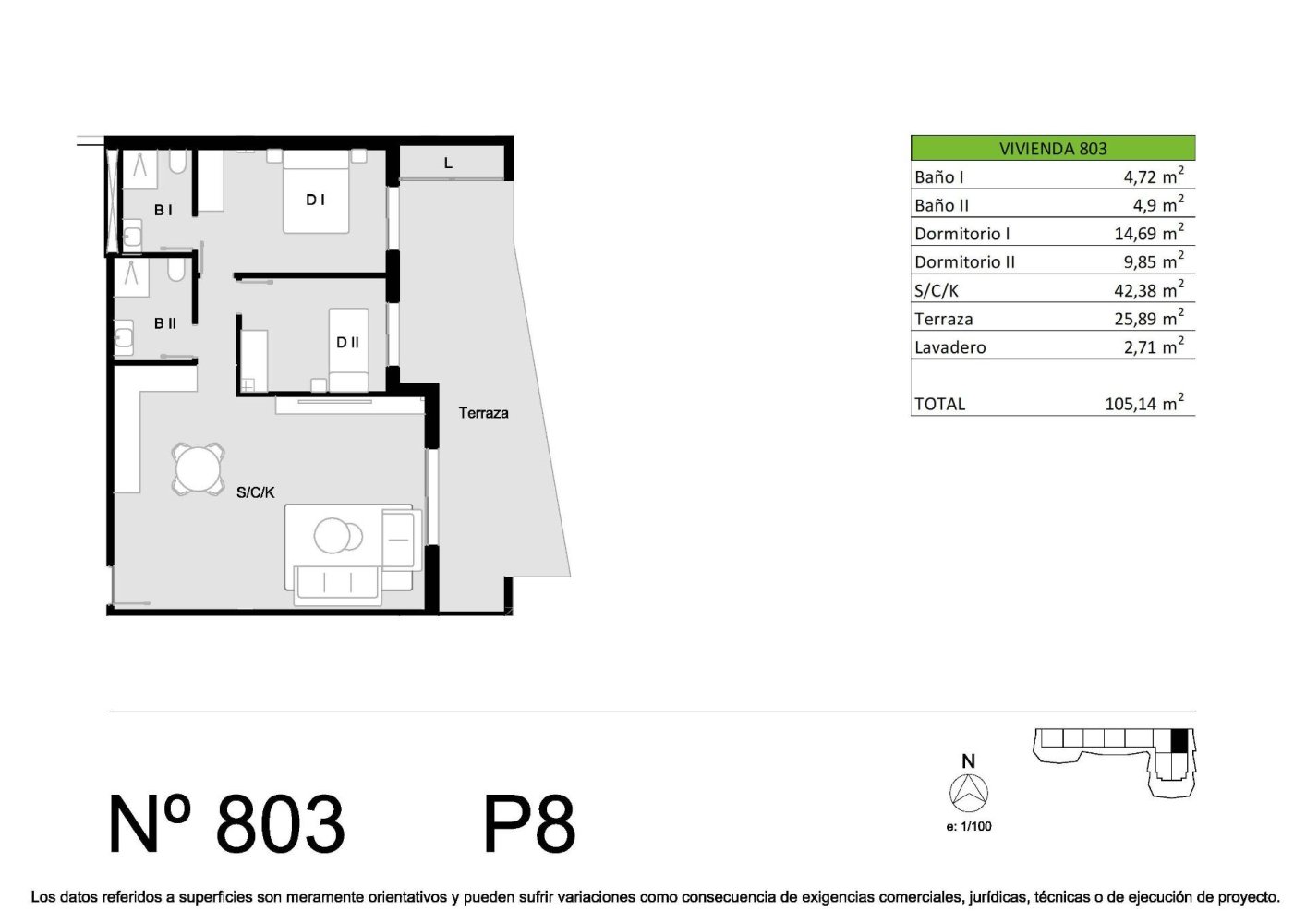Apartament w San Miguel de Salinas, Alicante, Hiszpania 2 sypialnie, 76 mkw. nr 198202