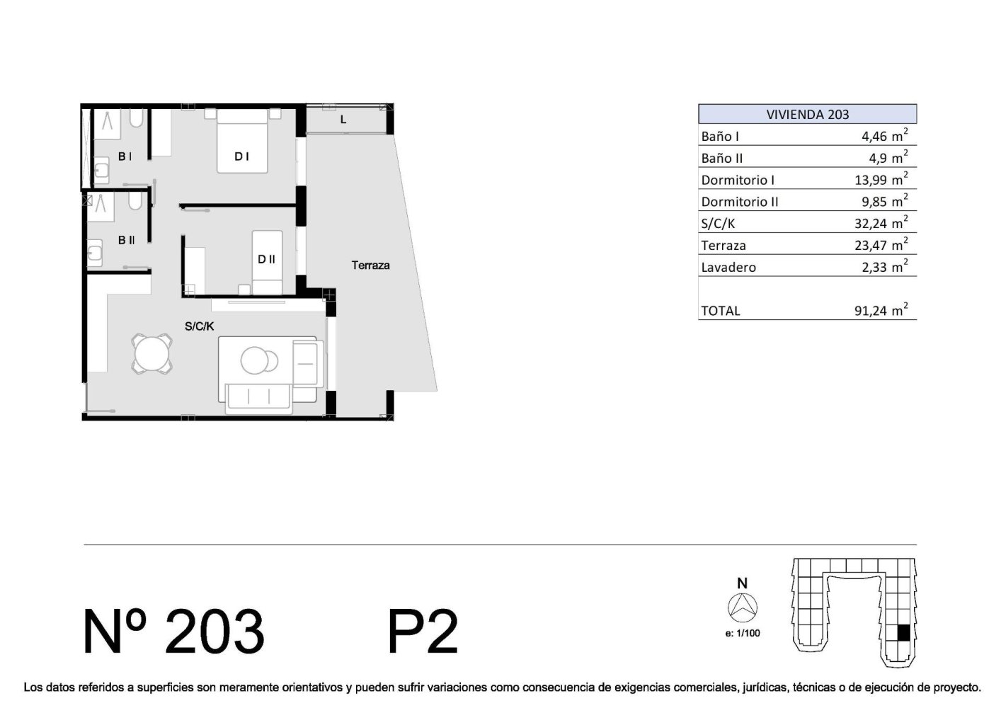 Apartament w San Miguel de Salinas, Alicante, Hiszpania 2 sypialnie, 65 mkw. nr 198378