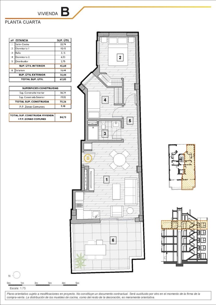 Apartament w Guardamar del Segura, Alicante, Hiszpania 2 sypialnie, 75 mkw. nr 197083