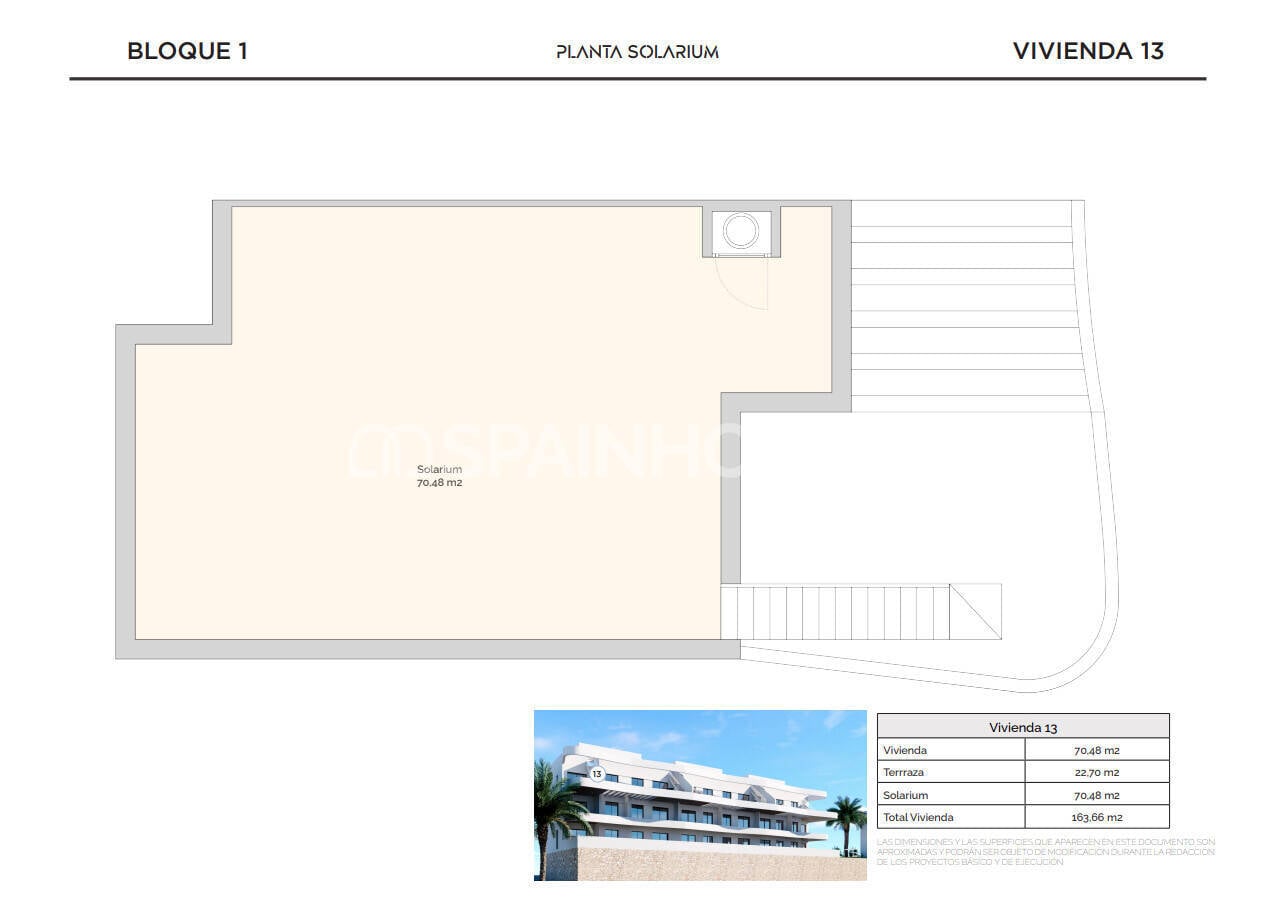 Kattohuoneisto Finestrat, Alicante, Espanja 2 makuuhuonetta, 150 m2 No. 120985