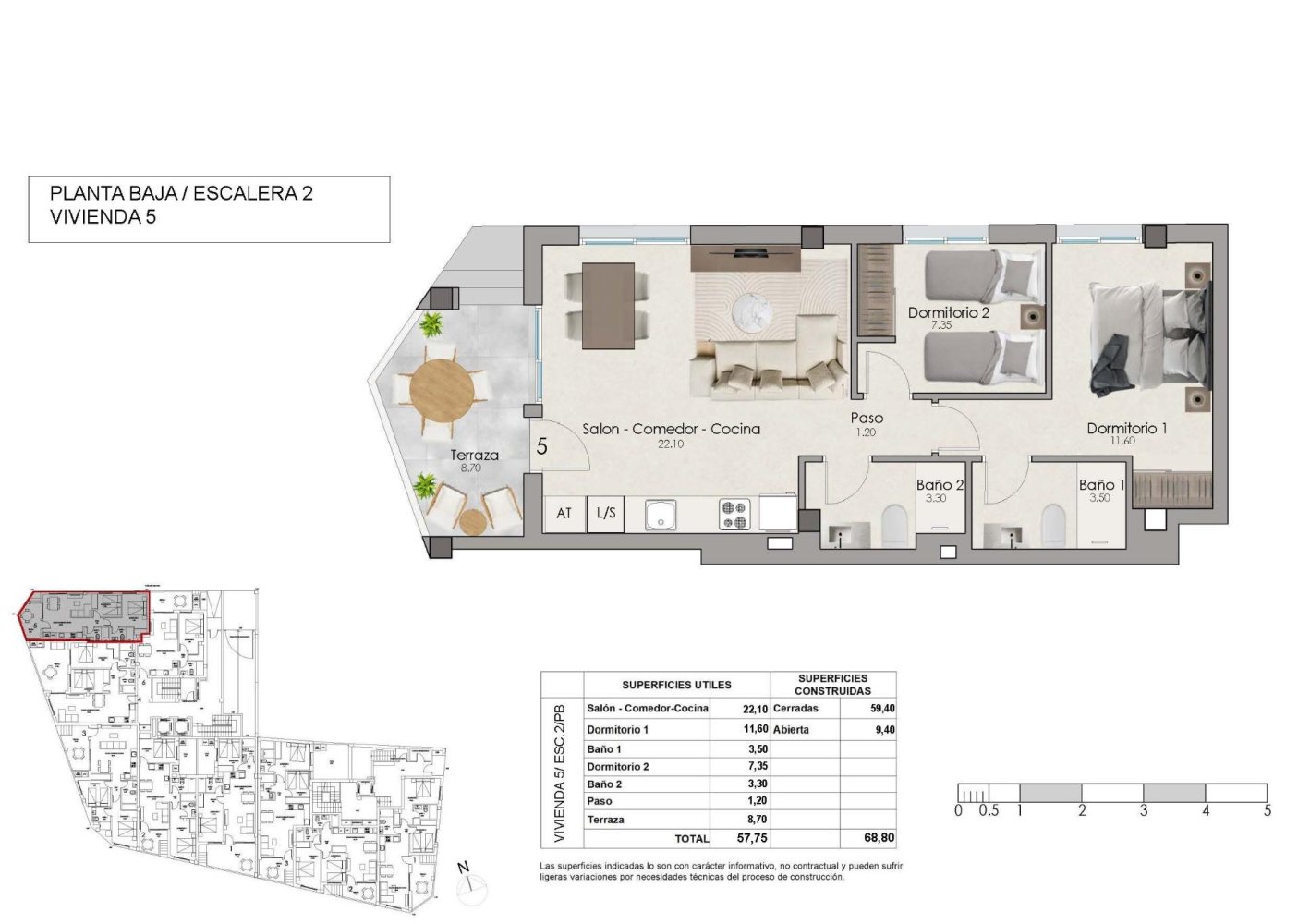 Dzīvoklis Santa Pola, Alicante, Spānijā 2 istabas, 68 m2 Nr. 199049