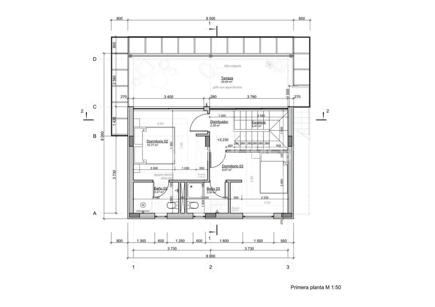 Villa à Polop, Alicante, Espagne 3 chambres, 139 m2 No. 198080