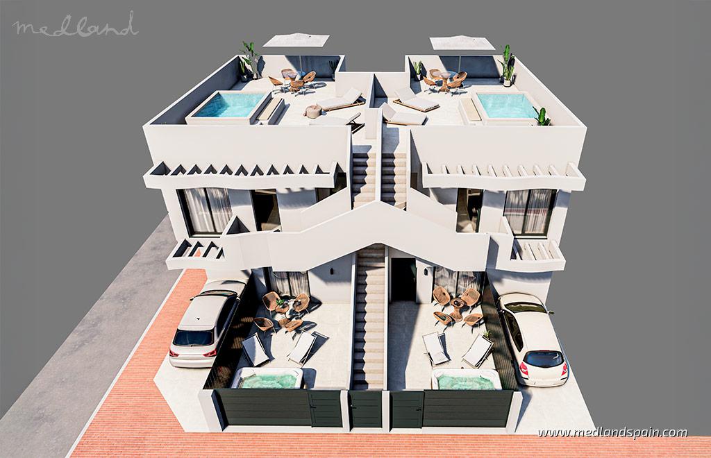 Apartament w Lo Pagan, Murcia, Hiszpania 2 sypialnie, 60 mkw. nr 197648