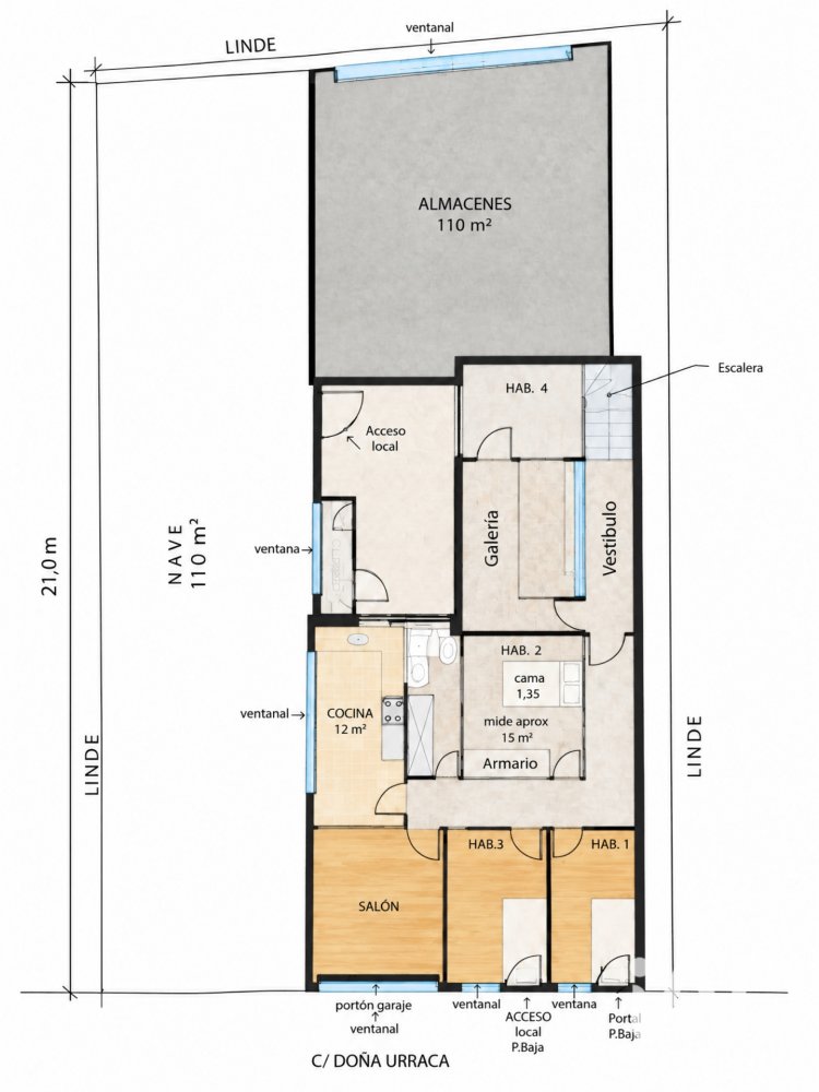 Wohnung in San Andres del Rabanedo, Leon, Spanien 4 Schlafzimmer, 247 m2 Nr. 199590