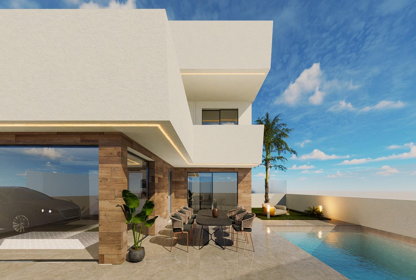 Villa i San Pedro del Pinatar, Murcia, Spanien 3 sovrum, 125 kvm. Nr. 198456