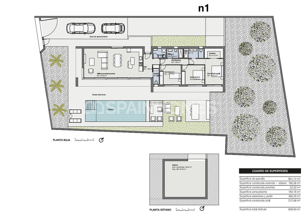 Villa in Pilar de la Horadada, Alicante, Spanien 3 Schlafzimmer, 190 m2 Nr. 83609