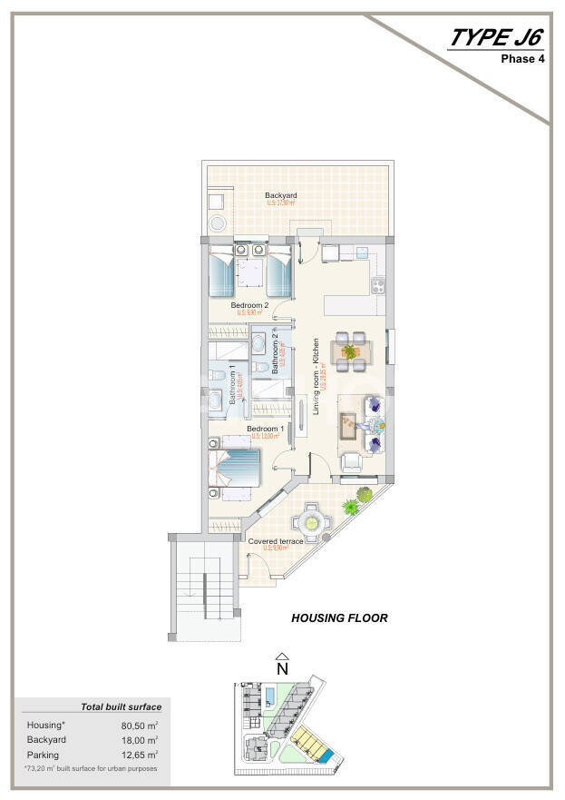 Квартира в Торревьеха, Аликанте, Испания 3 спальни, 95м2 №164562
