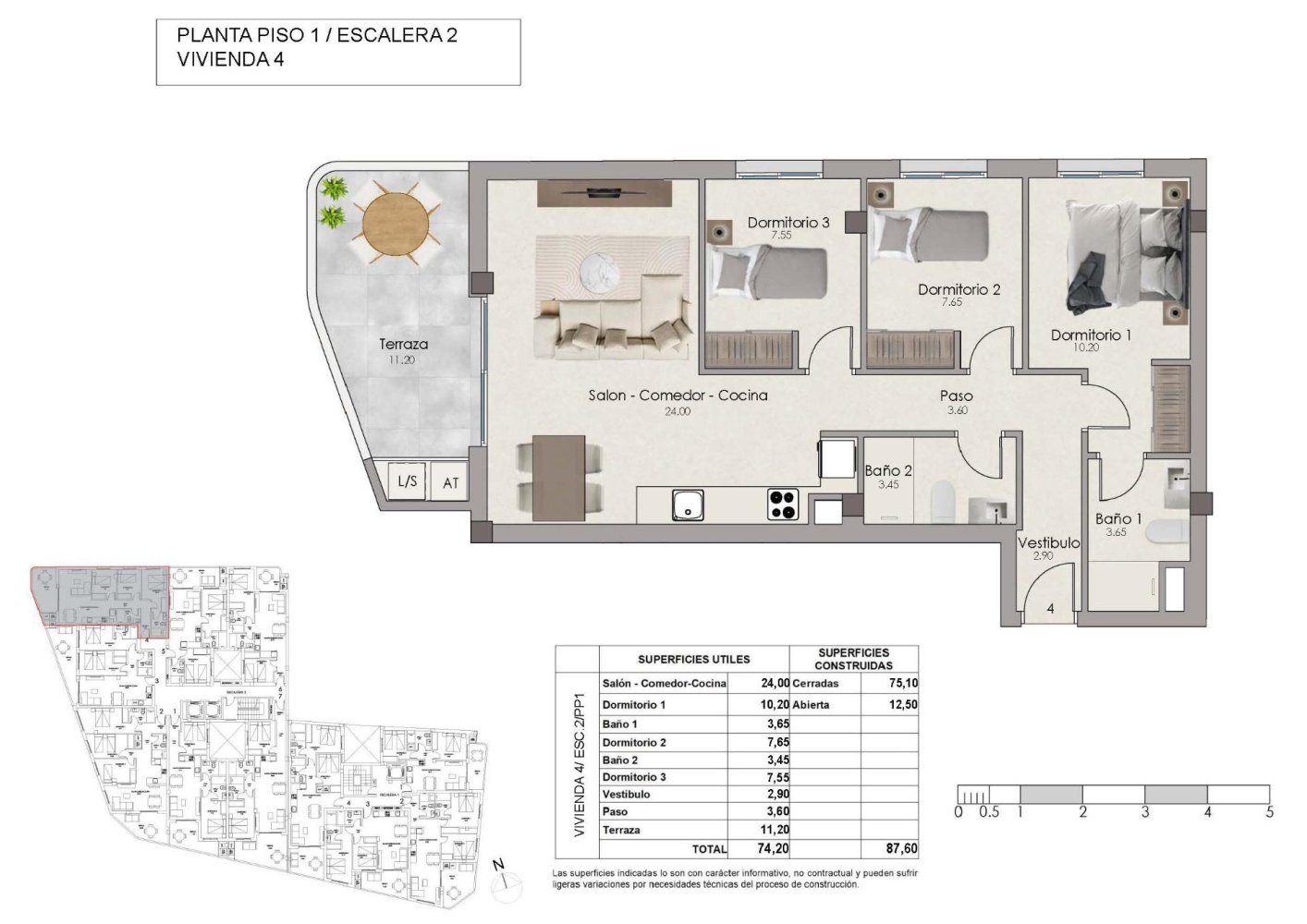 Apartment in Santa Pola, Alicante, Spain 3 bedrooms, 87 sq.m. No. 199078