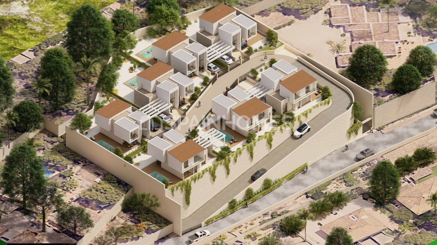 Villa i La Nucia, Alicante, Spanien 3 sovrum, 120 kvm. Nr. 120755