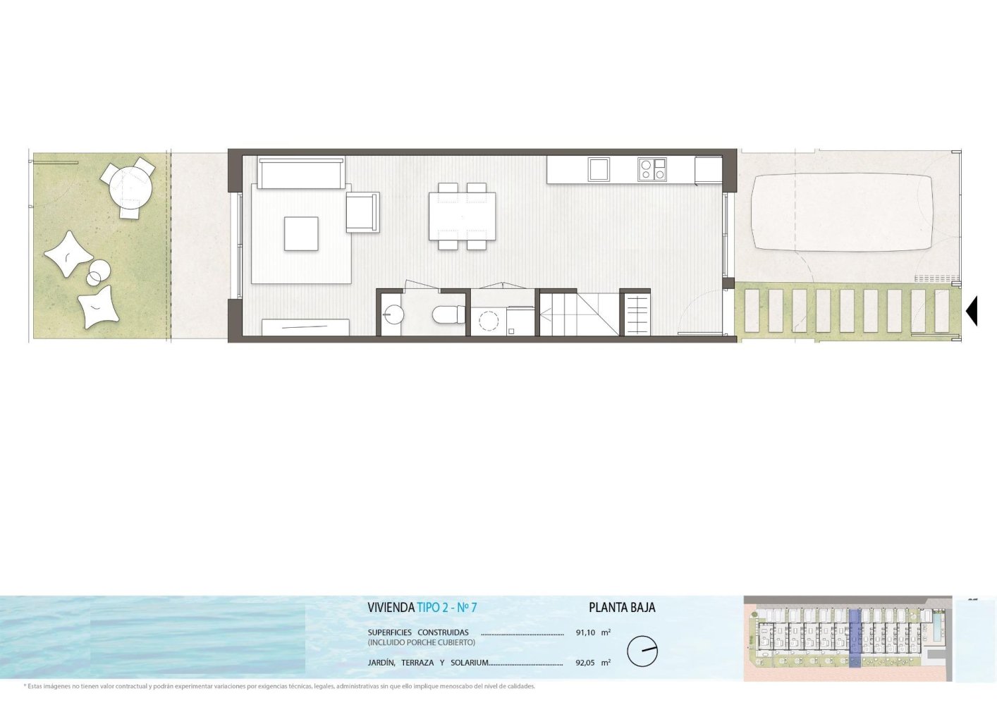 Rindu māja Pilar de la Horadada, Alicante, Spānijā 2 istabas, 91 m2 Nr. 141835