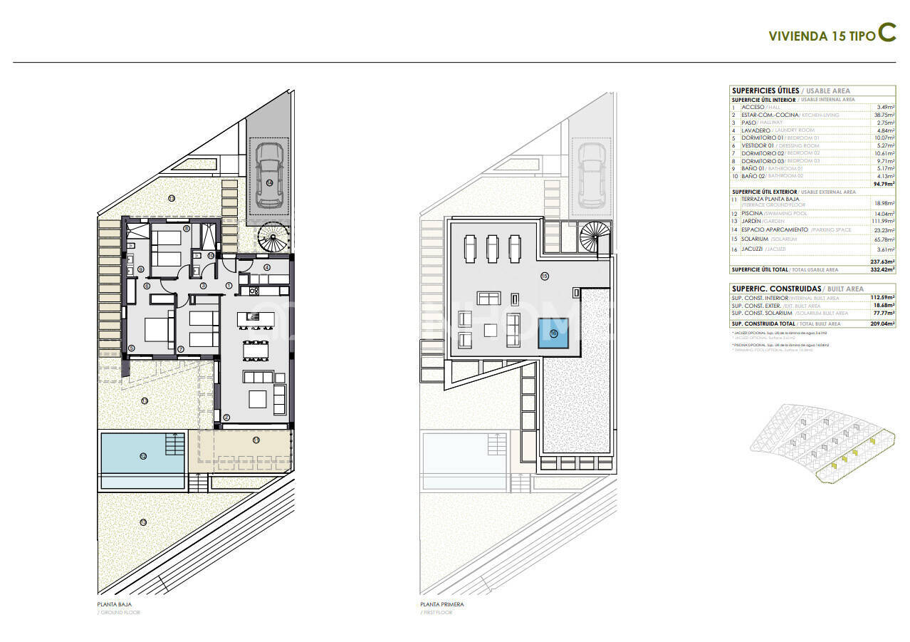 Villa in Polop, Alicante, Spain 3 bedrooms, 78 sq.m. No. 121111