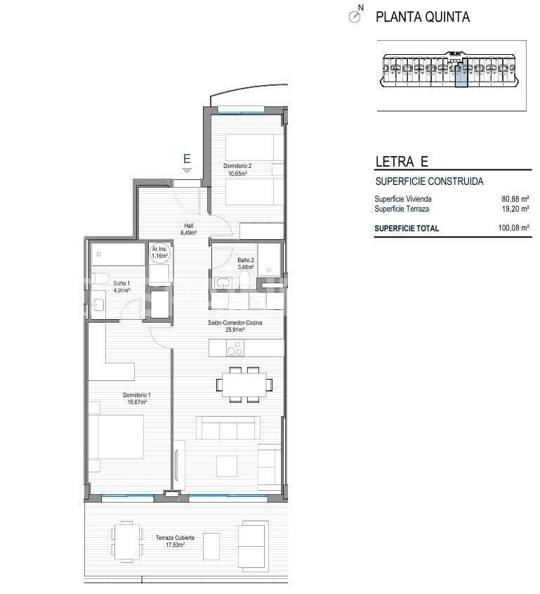 Appartamento a Fuengirola, Malaga, Spagna 2 camere da letto, 80 mq. N° 191673