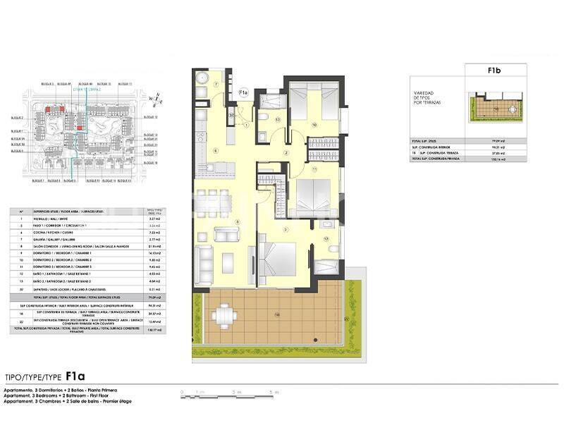 Apartamento en Torrevieja, Alicante, España 2 dormitorios, 69 m2 No. 200028