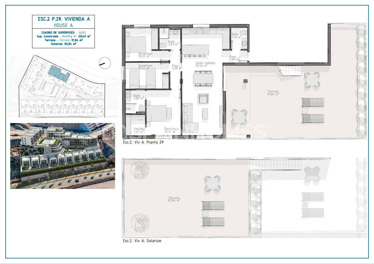 Appartamento a Aguilas, Murcia, Spagna 2 camere da letto, 81 mq. N° 121087